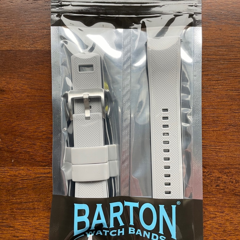 Barton 20mm Elite Silicone Watch Band (Gray)
